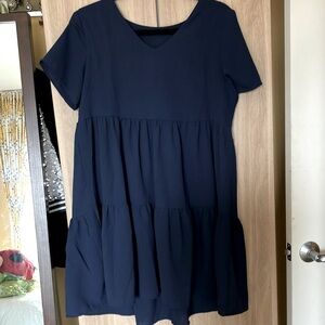 Classic navy “baby doll” dress